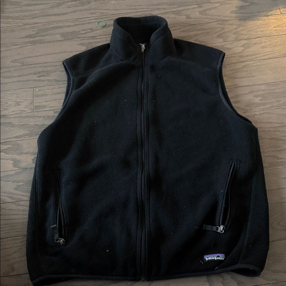 Patagonia Synchilla Black Fleece Vest Men’s XL - Picture 2 of 4